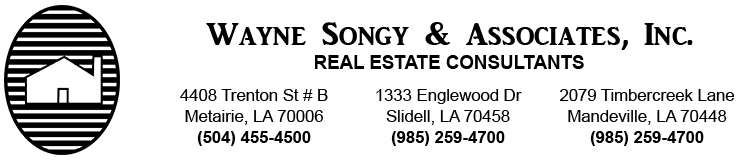 Wayne Songy Real Estate Greater New Orleans Area Realtor Serving Orleans Jefferson St Bernard St Charles St John St Tammany Tangipahoa And Washington Parishes As Well As The Mississippi Gulf
